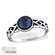 Sterling Silver and Sodalite Round Ring