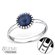 Sterling Silver and Sodalite Midi Ring