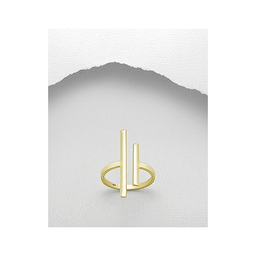 Sterling Silver Gold Plated Ring