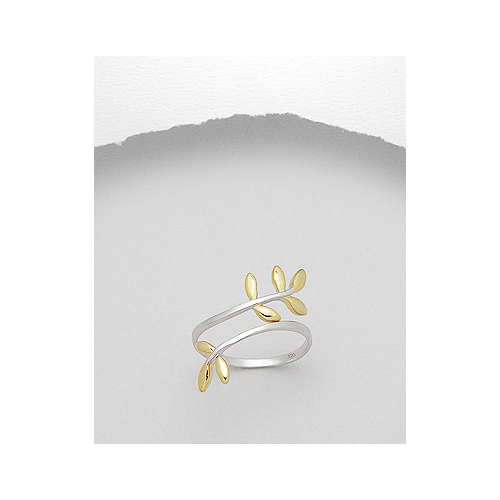 Sterling Silver Leaf Ring