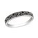 Sterling Silver & Black Cubic Zirconia Ring