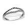 Sterling Silver & Cubic Zirconia Double Band Ring