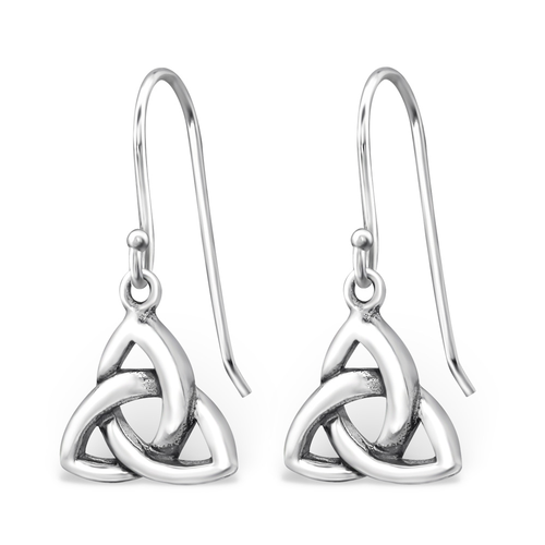 Sterling Silver Celtic Trinity Earrings