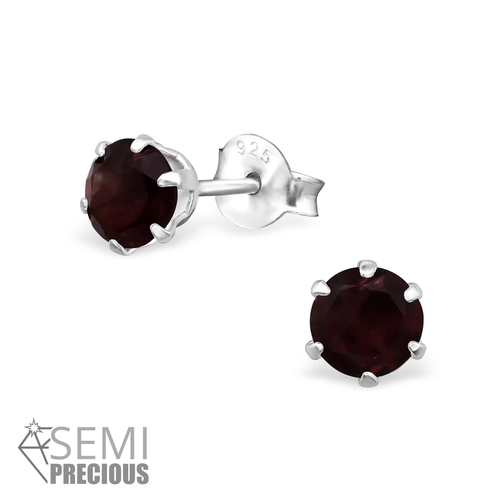 Sterling Silver & Semi Precious Gemstone Studs