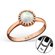 Rose Gold & Opal Midi Ring