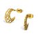 14K Gold Plated Curve Earrings