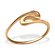 Rose Gold Plated Wave Ring