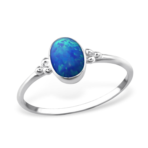 Sterling Silver & Opal Ring