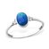 Sterling Silver & Opal Ring