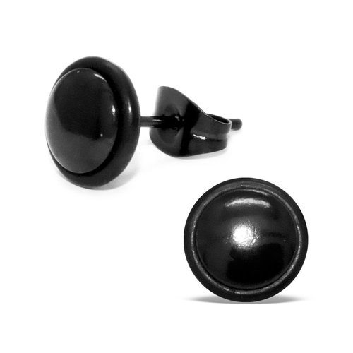 Black Plated Dome Studs