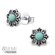 Gemstone Flower Studs