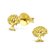 14K Gold Plated Tree of Life Studs