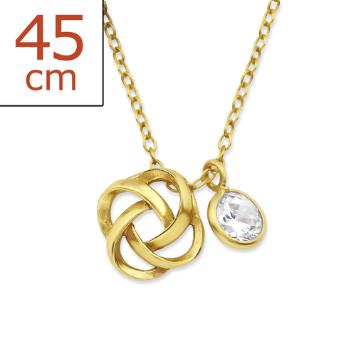 14K Gold Plated Celtic Knot Necklace