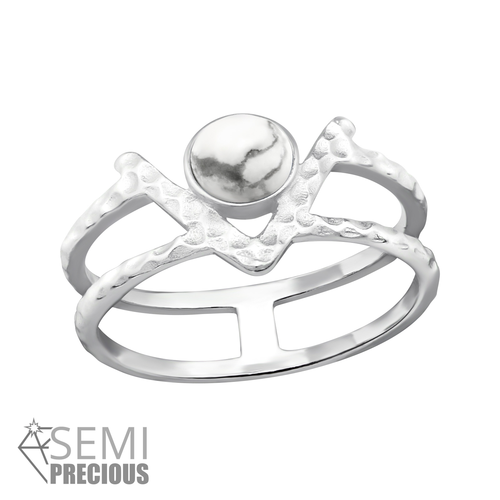 Howlite Ring
