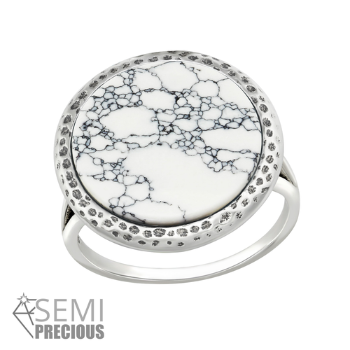  Howlite Ring