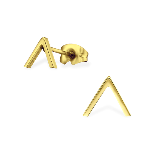 Gold Triangle Studs