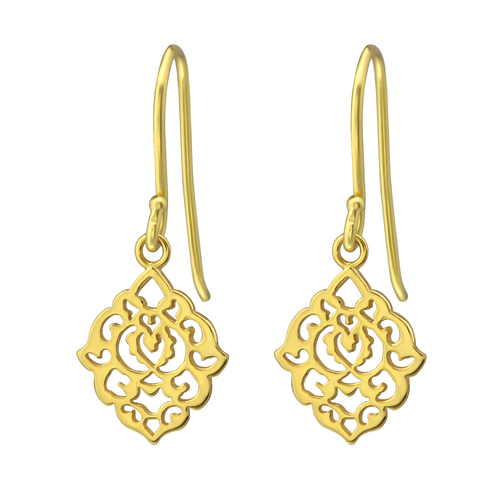 Gold Fiilgree Earrings