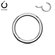 Surgical Steel Plated Hinged Nose Ring