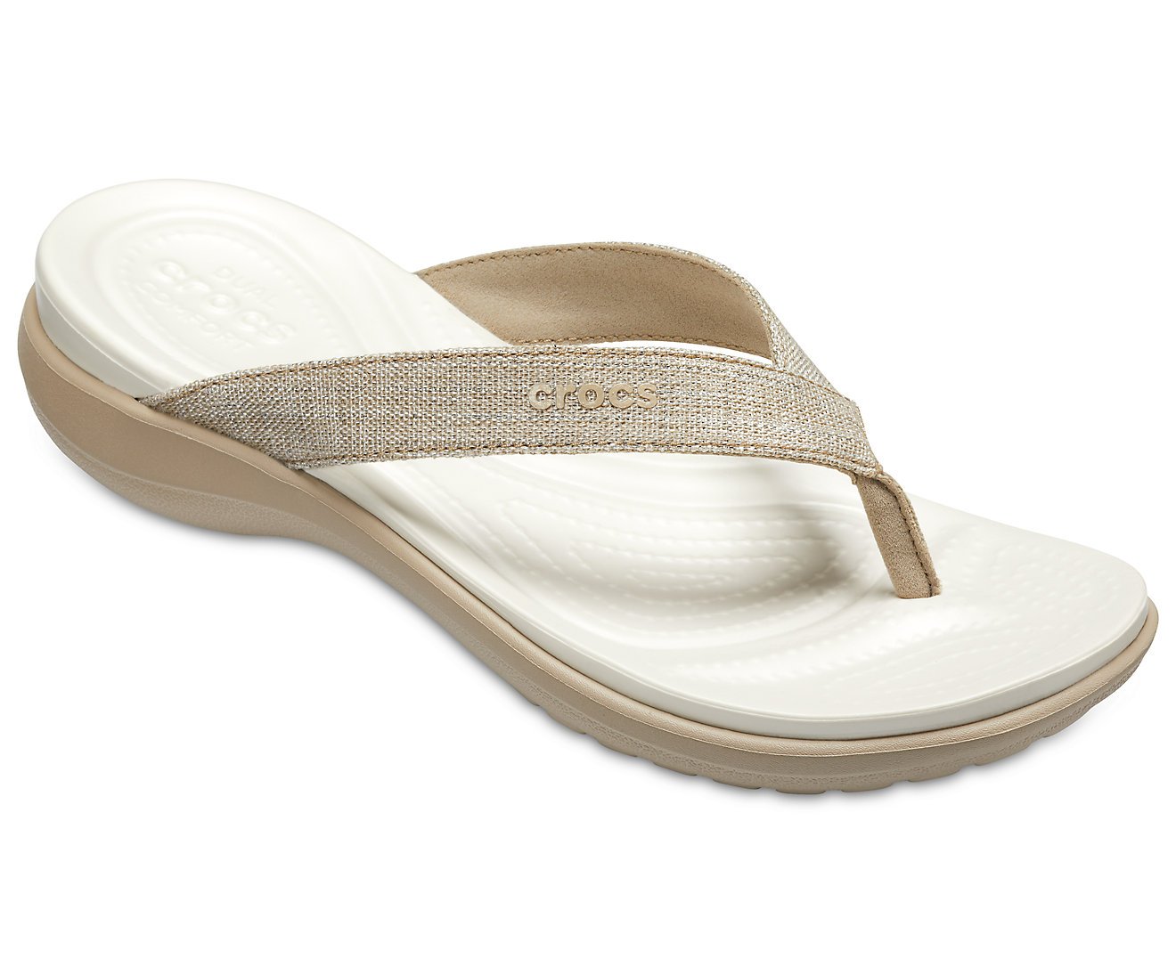 Crocs capri store v shimmer flip