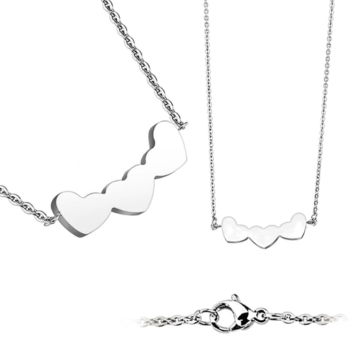 Three Heart Necklace