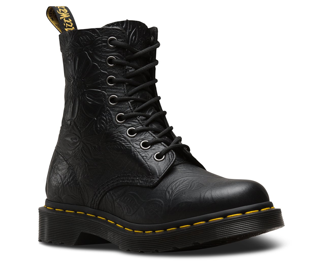 embossed doc martens