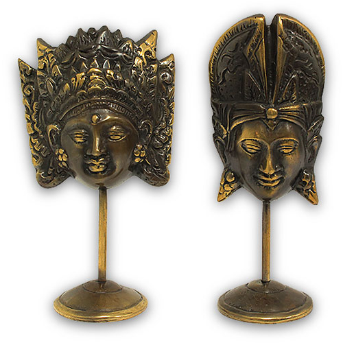 11cm Bronze Wedding Masks