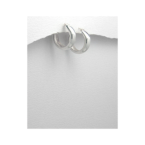 Sterling Silver Chunky 16mm Hoops