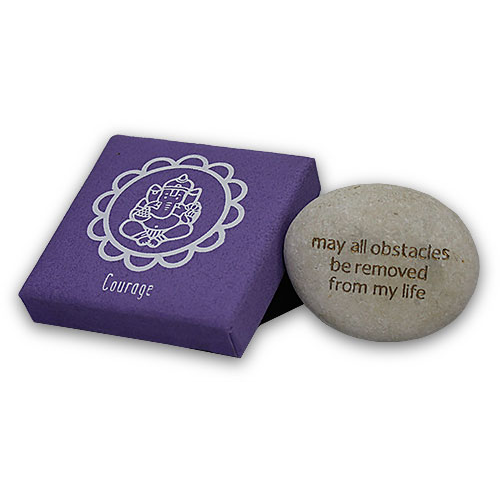 Courage Affirmation Stone