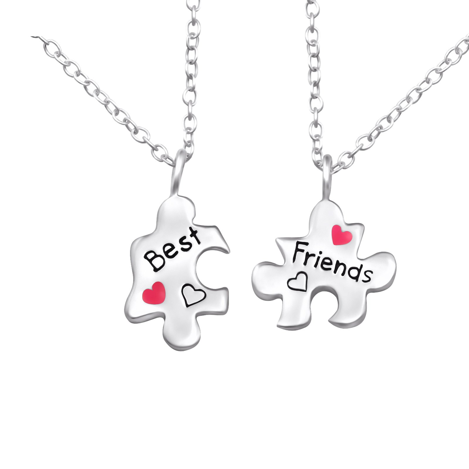 Best Friends Puzzle Piece Necklace Set - Jewellery-Necklaces : Mariposa ...