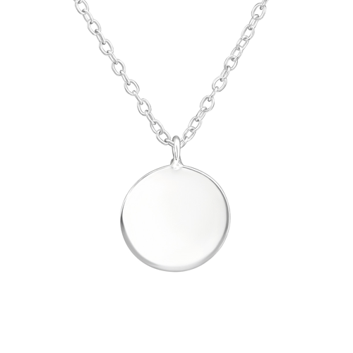 Plain Medallion Necklace