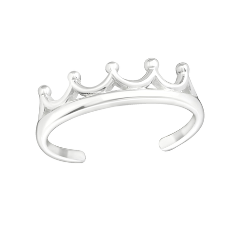 Crown Design Toe Ring
