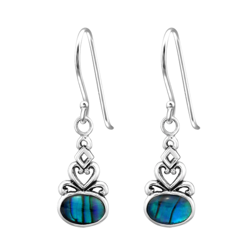 Sterling Silver Paua Earrings