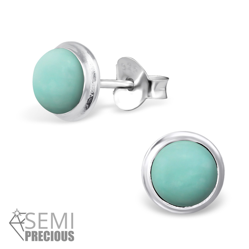 Sterling Silver Semi Precious Studs