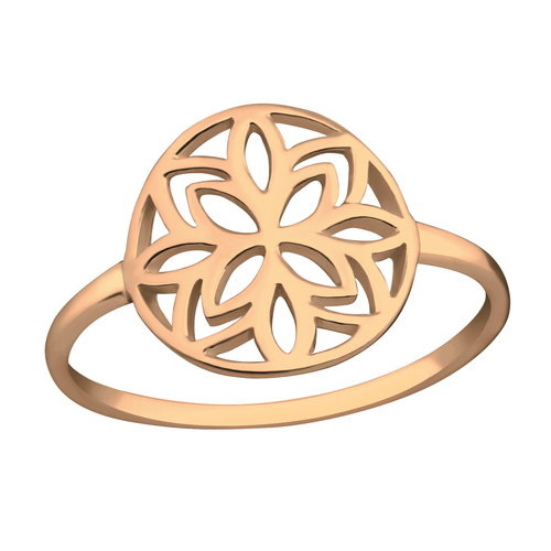 Rose Gold Mandala Ring
