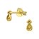 Gold Plated Sterling Silver Antique Studs