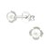 Sterling Silver Faux Pearl Studs