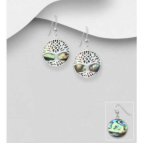 Tree Of Life Paua Earrings