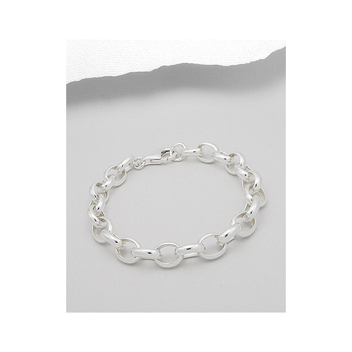 Sterling Silver Cable Chain Bracelet 