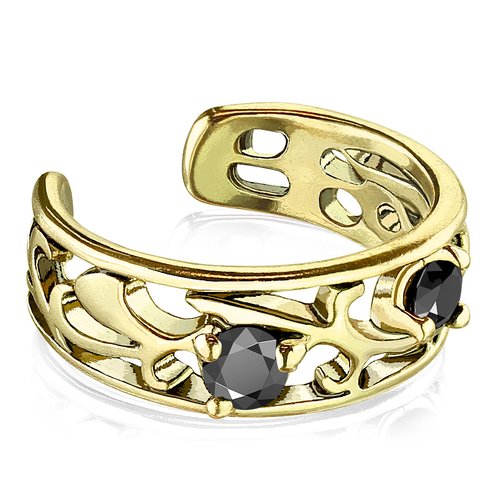 Swirl Crystal Ear Cuff