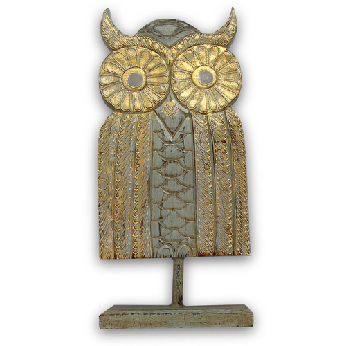Wooden Mounted Owl 40cm