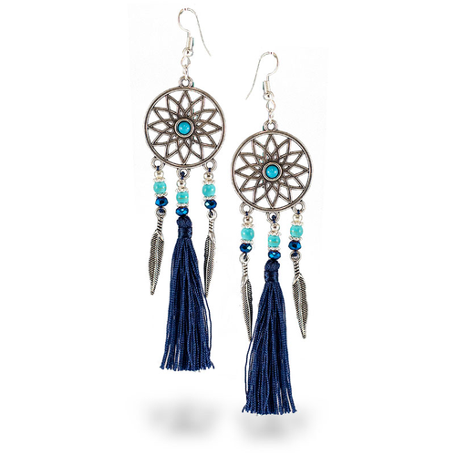 Mandala Tassel Earrings