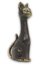 10cm Bronze Sitting Cat