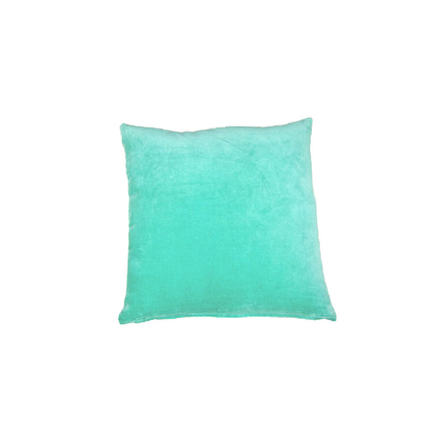 Velvet Linen Aqua Cushion