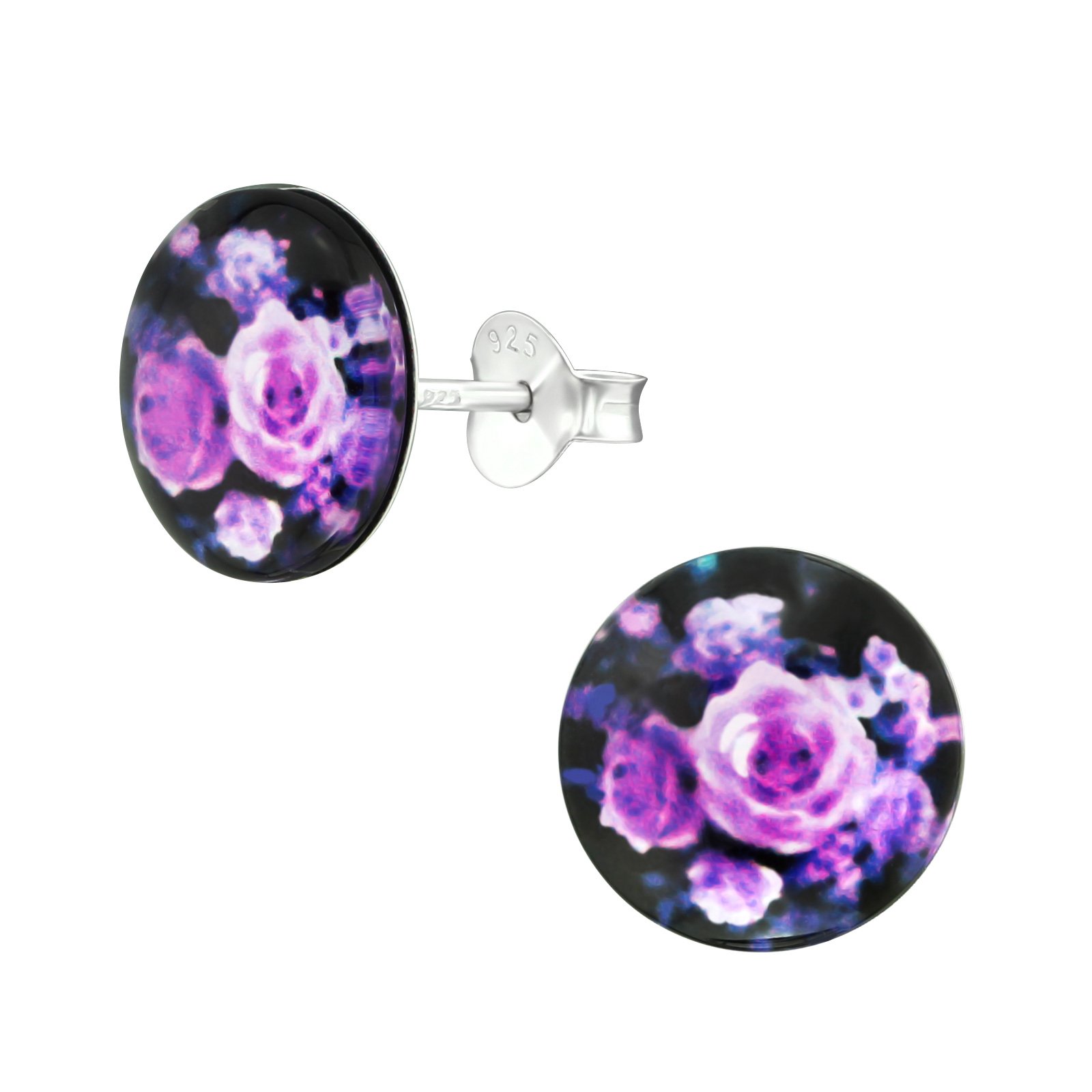 Purple Rose Studs - Jewellery-Earrings : Mariposa Clothing NZ ...