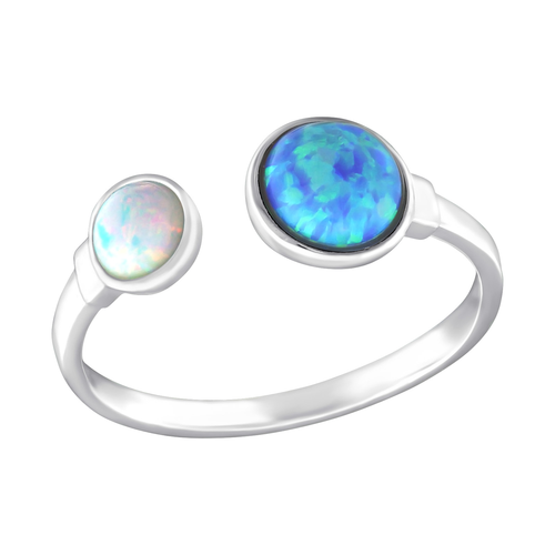 Opal Double Round Ring