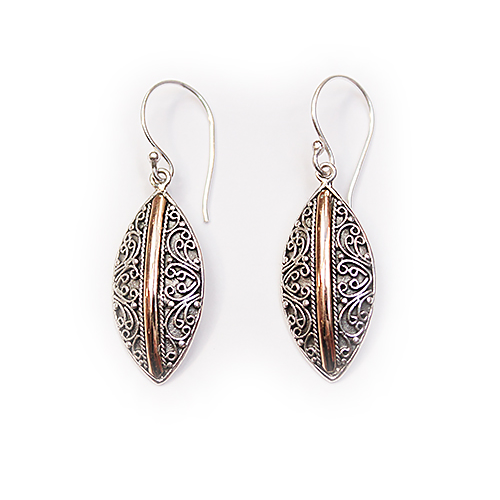 Sterling and Gold Earring