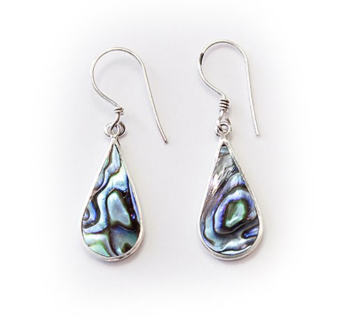 Paua Tear Drop Earrings - Jewellery-Earrings-Drops : Mariposa Clothing ...