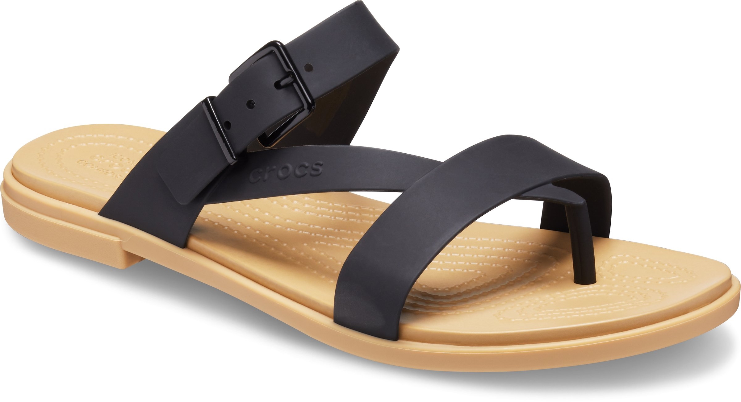 crocs Women's TulumStrapSandW Sandal (Black, W6) : Amazon.in: Shoes &  Handbags