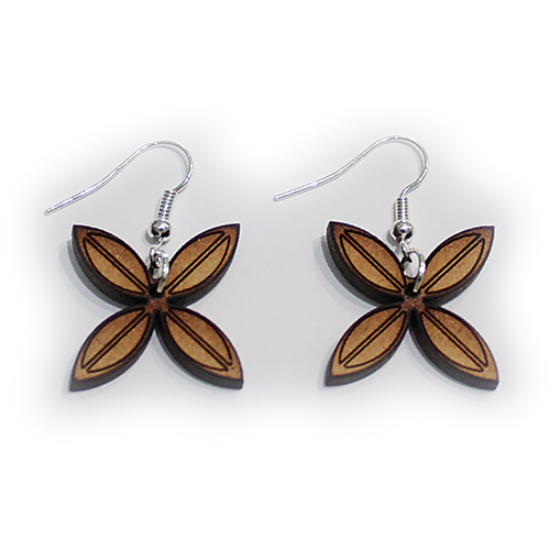 Frangipani Closed Earrings