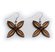 Frangipani Closed Earrings
